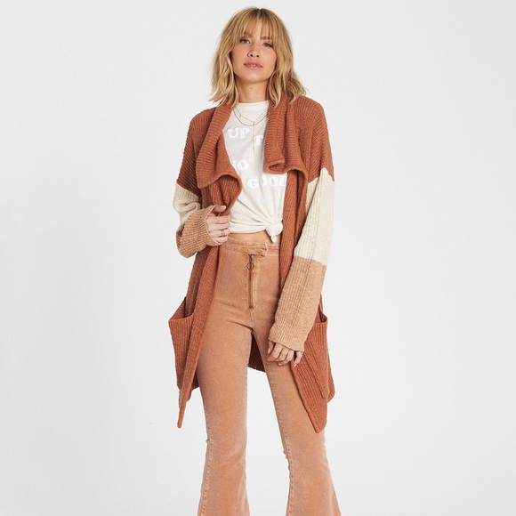 🌴🌼BILLABONG- NEW COMER CARDIGAN SWEATER🌼🌴 - Picture 5 of 8